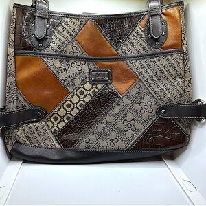 Y2K Liz & Co. Bag Tote with attached makeup bag